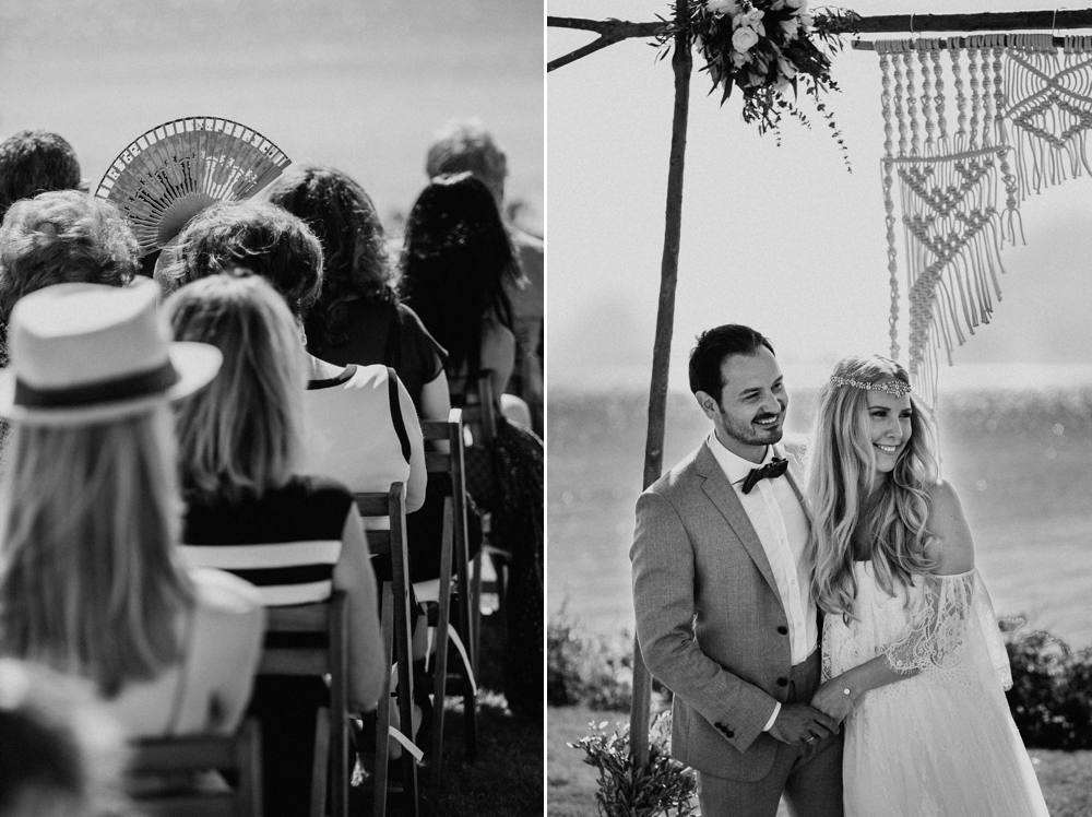 Boho beach wedding Greece