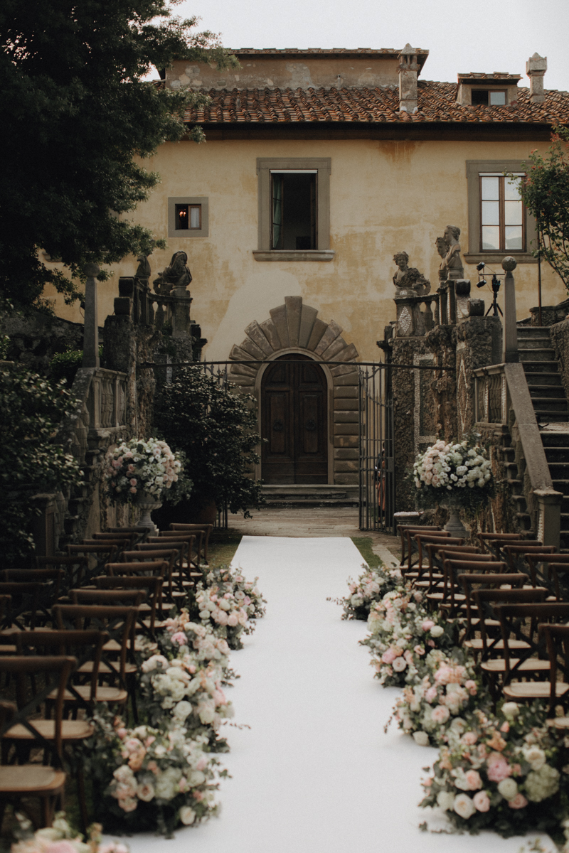 Glamouröse Toskana Hochzeit Villa Gamberaia