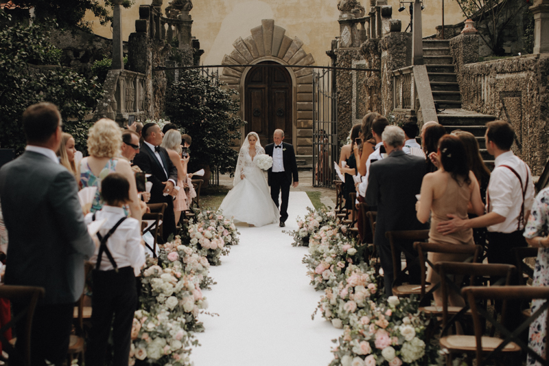 Glamouröse Toskana Hochzeit Villa Gamberaia
